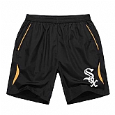 Men's Chicago White Sox Black Gold Stripe MLB Shorts